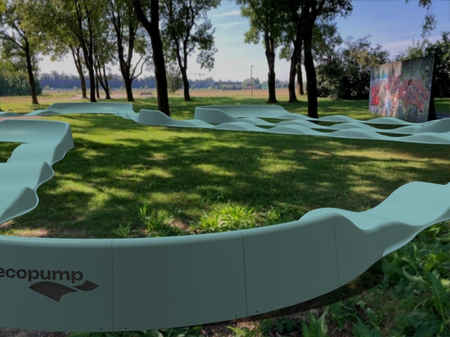 Render eines mobilen Pumptrack